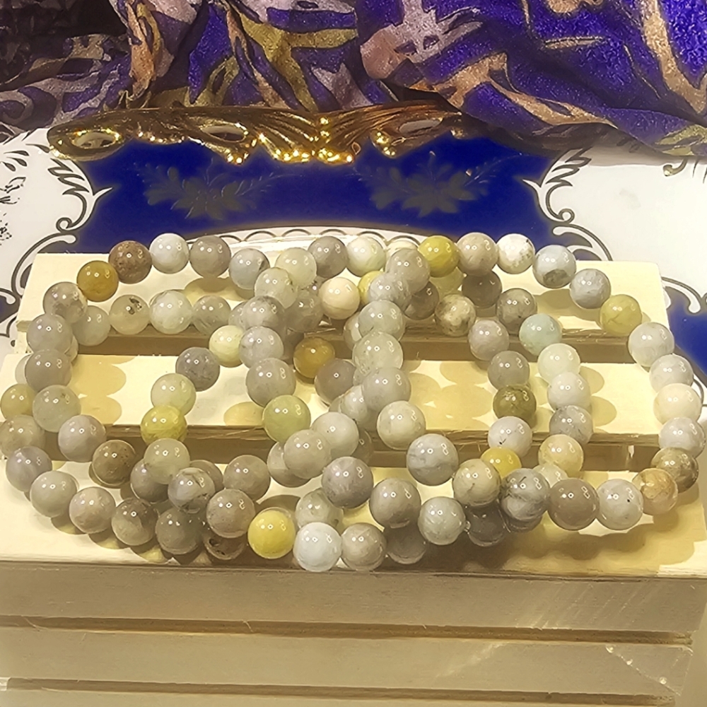 Mixed Agate 8mm Bracelet